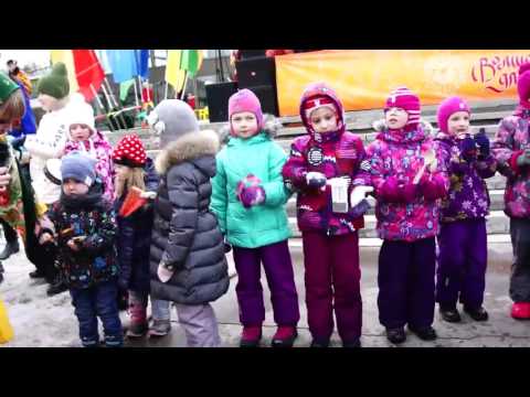 Празднование Масленицы на Воробьевых горах