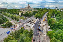 Реконструкция Воробьёвского путепровода в ЮЗАО завершится до конца 2026 года