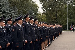 В УВД по ЮЗАО состоялась торжественная церемония принятия Присяги молодыми сотрудниками полиции