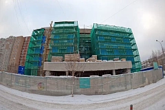 Новые перегородки возводят в поликлинике на ул. Ратной
