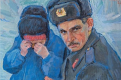 Выставку «Всегда начеку 1969–2024» открыли в музее Академии акварели и изящных искусств С. Андрияки